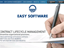 Tablet Screenshot of easycontractsoftware.com